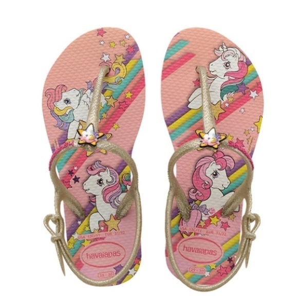 Havaianas Freedom My Little Pony Sandals Size 3/4Y NWT - Picture 1 of 9